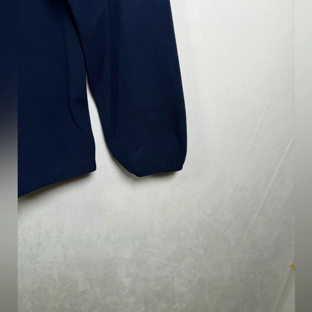 The North Face Mens TKA 100 Fleece Quarter Zip Pullover Navy Blue Sz XL